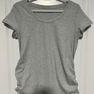 Maternity Scoop-Neck Fitted T-Shirt